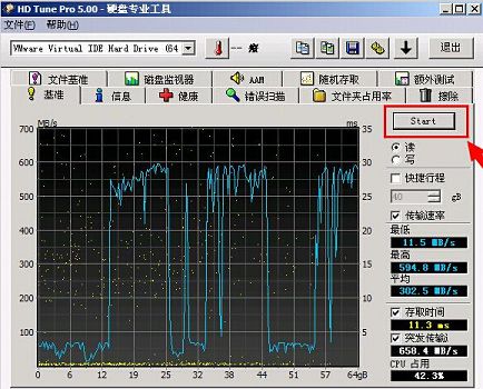 新毛桃hdtune硬盘传输速率检测教程