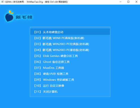 怎么进入新毛桃u盘装机系统